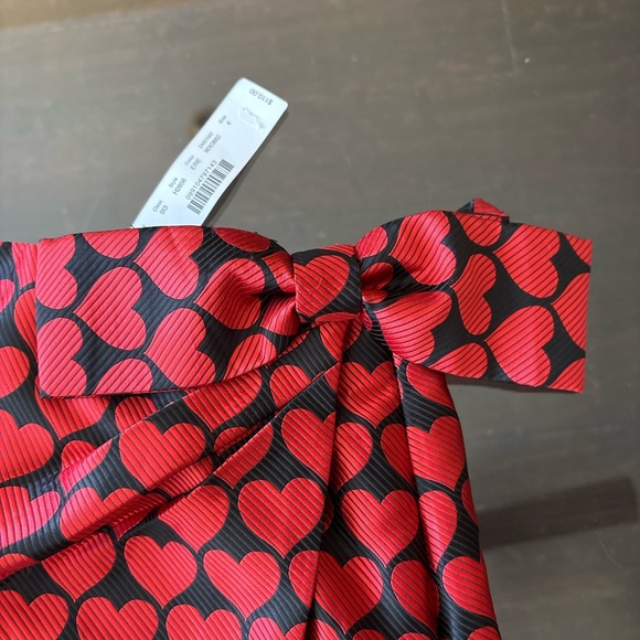 J. Crew Heart patterned skirt with bow on left hip - Picture 2 of 11